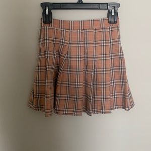 Shein (girls) pink plaid skirt! very cute